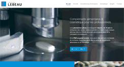 Desktop Screenshot of laboratoireslebeau.com